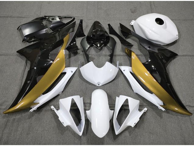 Oro Personalizzato In Bianco & Nero 08-16 R6 Carene Moto