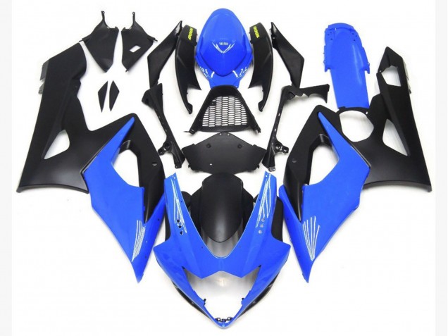 Parti Inferiori Blu Lucido & Nero Opaco 05-06 GSXR 1000 Carene Moto