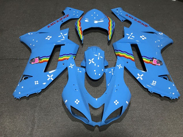 Personalizzato Azzurro 07-08 ZX6R Carene Moto