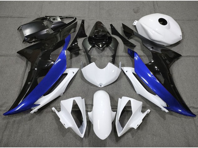 Personalizzato Blu Nero & Bianco 08-16 R6 Carene Moto