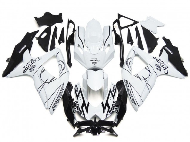 Personalizzato Corona Speciale Con Il Bianco 08-10 GSXR 600-750 Carene Moto