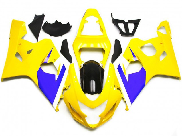 Personalizzato Giallo Lucido & Blu Vivace 04-05 GSXR 600-750 Carene Moto