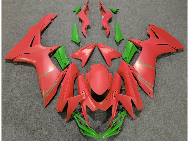 Pompelmo Opaco Rosso & Verde 11-24 GSXR 600-750 Carene Moto