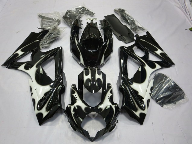 Progettazione In Bianco & Nero 08-10 GSXR 600-750 Carene Moto