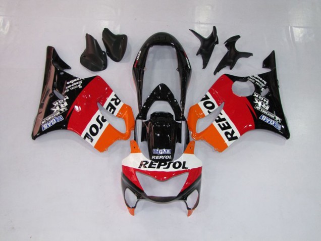 Repsol Rosso Arancione & Nero 99-00 CBR600 F4 Carene Moto