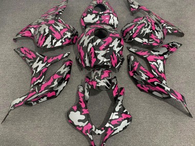 Acquista Rosa & Argento Camo 09-12 CBR600RR Carene Moto