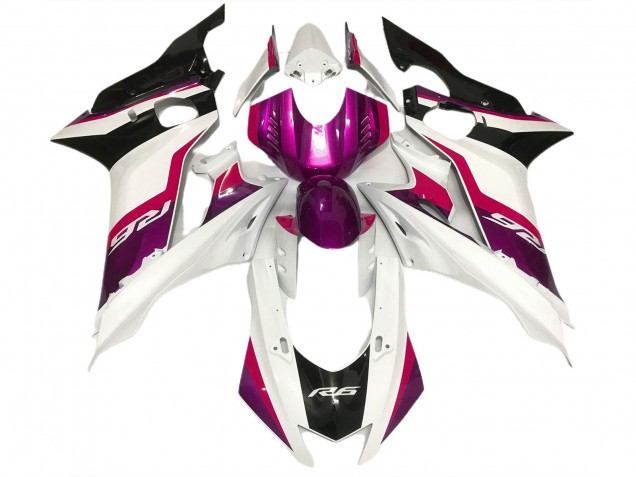 Rosa & Bianco Lucido 17-21 R6 Carene Moto