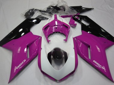 Acquista Rosa Lucido & Bianco 07-14 Ducati 848 1098 1198 Carene Moto