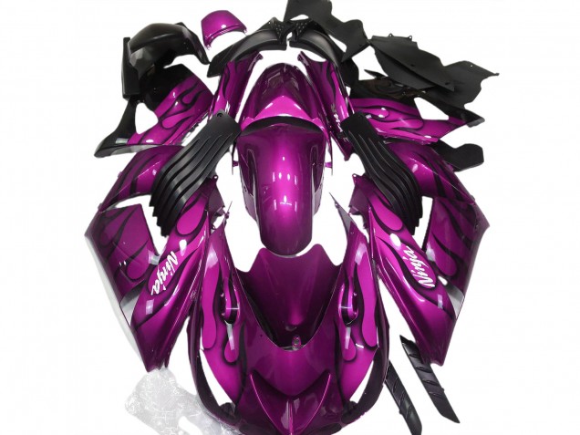 Rosa Lucido & Fiamma 06-11 ZX14R Carene Moto