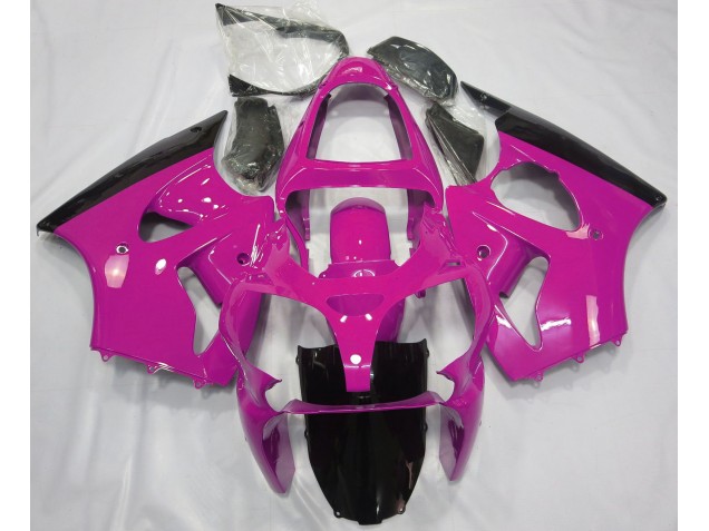 Rosa Lucido & Nero 00-02 ZX6R Carene Moto