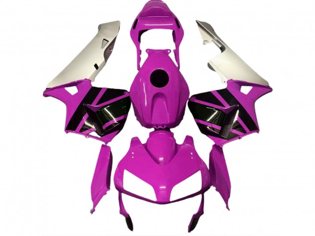 Rosa Shocking & Argento Opaco 03-04 CBR600RR Carene Moto