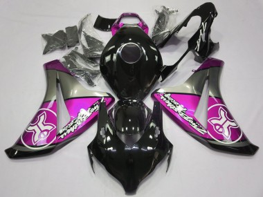 Acquista Rosa Su Nero Personalizzato 08-11 CBR1000RR Carene Moto