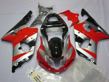 Acquista Rosso Argento & Nero 00-02 GSXR 1000 Carene Moto