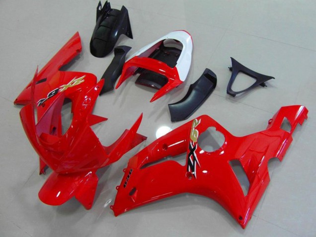 Rosso & Bianco 03-04 ZX6R Carene Moto