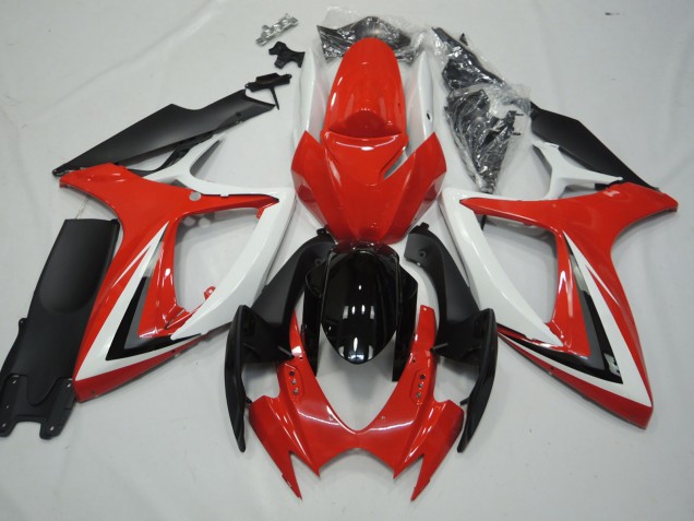 Rosso & Bianco 06-07 GSXR 600-750 Carene Moto