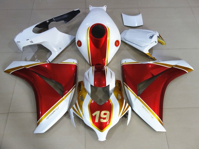 Rosso & Bianco 19 08-11 CBR1000RR Carene Moto