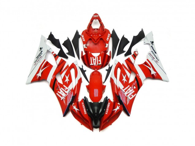 Rosso & Bianco Con Stelle 08-16 R6 Carene Moto