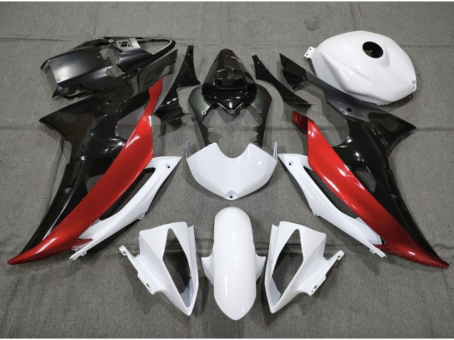 Rosso Bianco & Nero Personalizzato 08-16 R6 Carene Moto