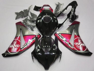 Acquista Rosso Caramella Su Nero Personalizzato 08-11 CBR1000RR Carene Moto
