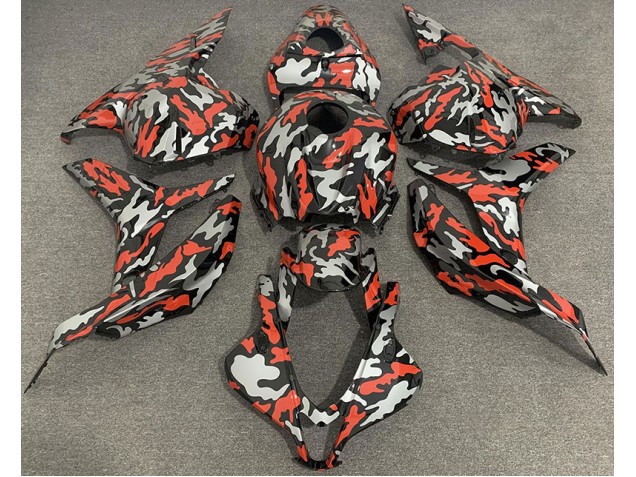 Rosso Grigio Camo 09-12 CBR600RR Carene Moto