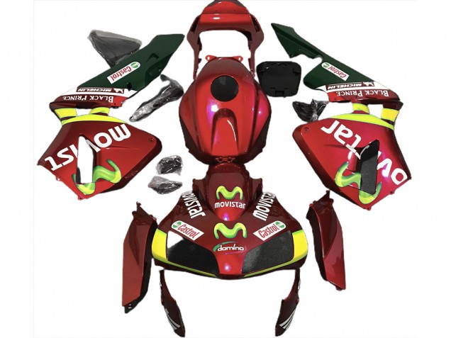 Rosso Intenso Movistar 03-04 CBR600RR Carene Moto