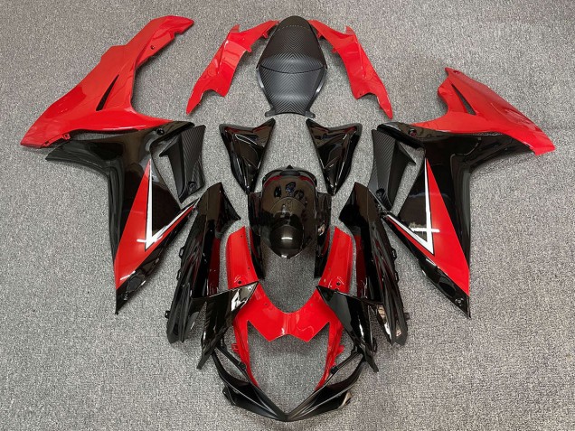 Rosso Intenso & Nero Lucido 11-24 GSXR 600-750 Carene Moto