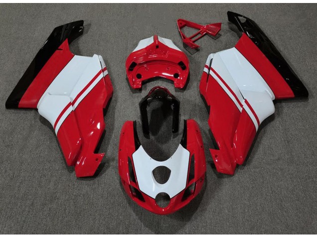 Rosso Lucido & Bianco 03-04 Ducati 749 999 Carene Moto