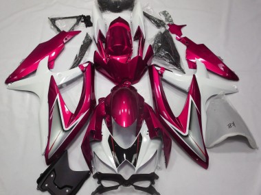 Acquista Rosso Lucido & Bianco 08-10 GSXR 600-750 Carene Moto