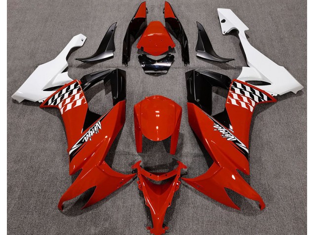 Rosso Lucido & Bianco 08-10 ZX10R Carene Moto