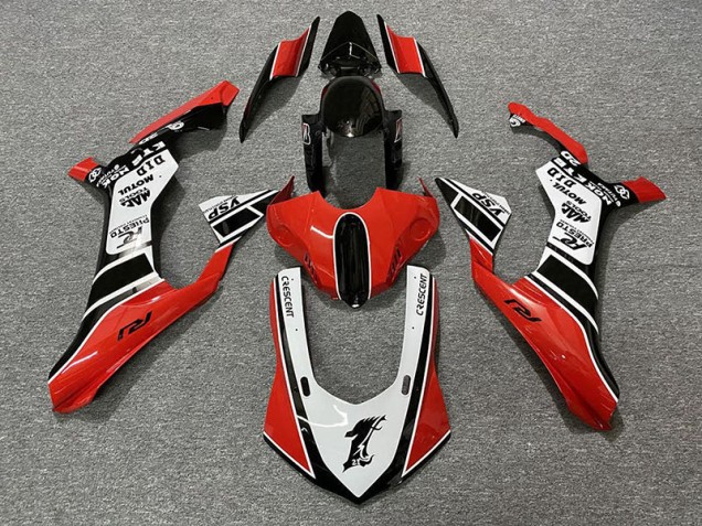 Rosso Lucido & Bianco 15-19 R1 Carene Moto