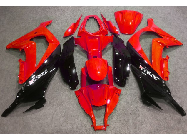 Rosso Lucido & Nero 16-19 ZX10R Carene Moto