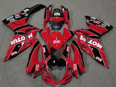 Acquista Rosso Lucido & Nero Motul 11-24 GSXR 600-750 Carene Moto