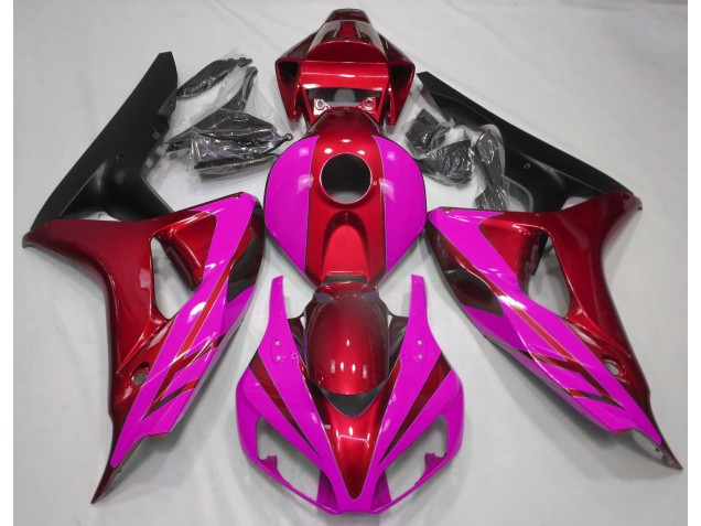 Rosso Lucido & Rosa 06-07 CBR1000RR Carene Moto