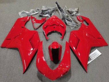 Acquista Rosso Lucido Semplice 07-14 Ducati 848 1098 1198 Carene Moto