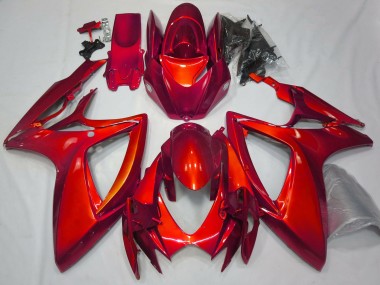 Acquista Rosso Lucido Tinta Unita 06-07 GSXR 600-750 Carene Moto