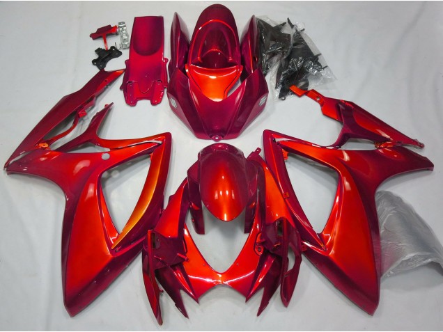 Rosso Lucido Tinta Unita 06-07 GSXR 600-750 Carene Moto