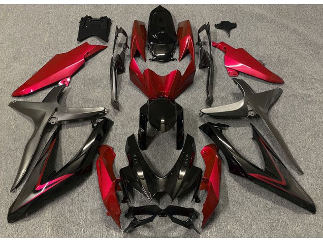 Rosso Lucido & Verde R 08-10 GSXR 600-750 Carene Moto
