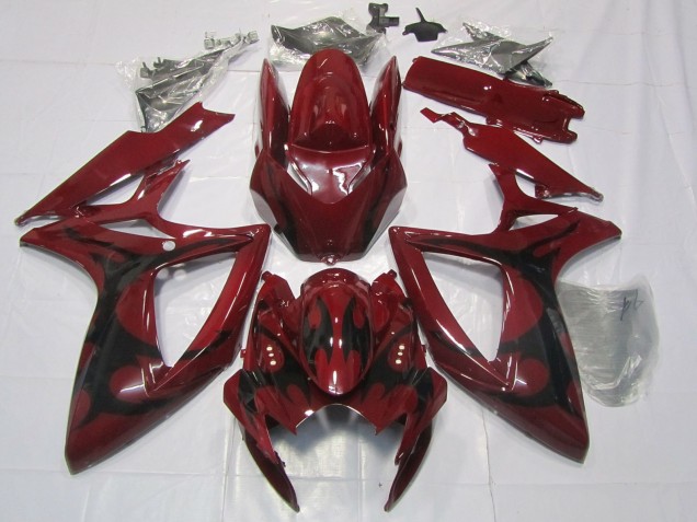 Rosso Marrone 06-07 GSXR 600-750 Carene Moto