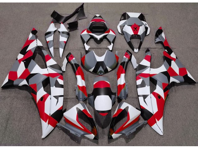Rosso Mimetico Tinta Unita 08-16 R6 Carene Moto