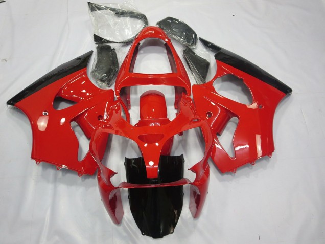 Rosso & Nero 00-02 ZX6R Carene Moto