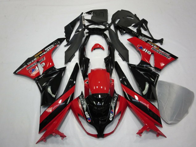 Rosso Nero 09-12 ZX6R Carene Moto