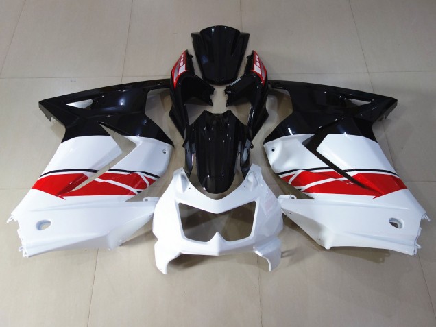 Rosso Nero & Bianco 08-12 Ninja 250 Carene Moto
