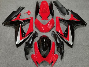 Acquista Rosso Nero Stile OEM 06-07 GSXR 600-750 Carene Moto