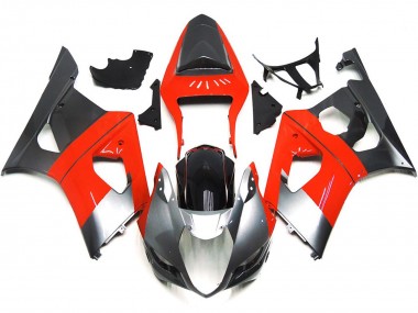 Acquista Rosso Semplice & Argento 03-04 GSXR 1000 Carene Moto