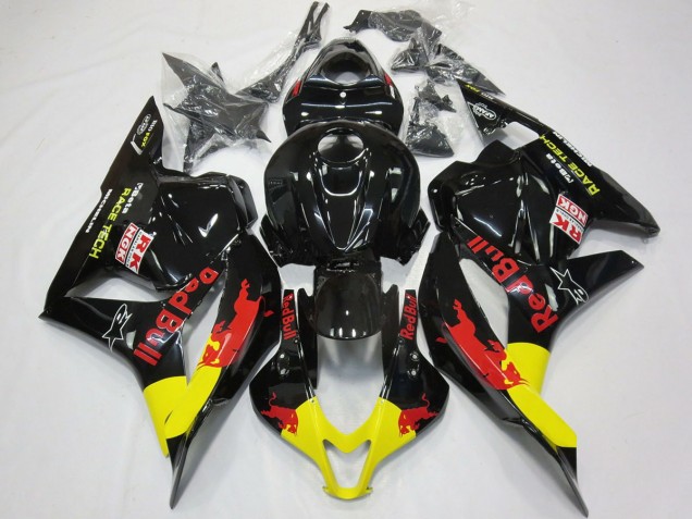 Rosso Toro Nero Lucido 09-12 CBR600RR Carene Moto