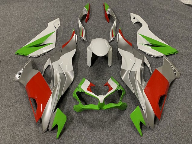 Rosso/Verde & Argento Personalizzati 19-23 ZX6R Carene Moto
