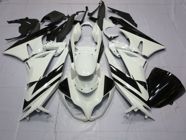 Speciale Bianco Nero 09-12 ZX6R Carene Moto