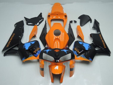 Acquista Splatter Arancione & Nero 05-06 CBR600RR Carene Moto