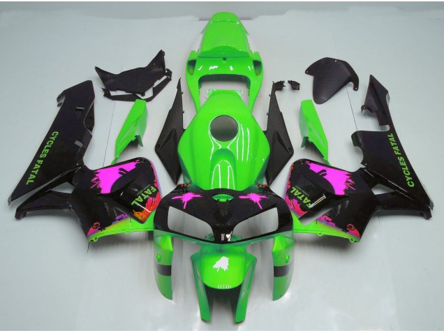 Splatter Rosa Sul Verde 05-06 CBR600RR Carene Moto
