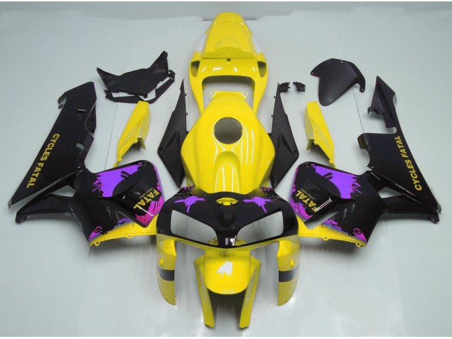 Spruzzi Di Giallo Lucido & Viola 05-06 CBR600RR Carene Moto